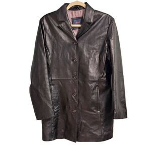 Reilly Olmes"R & O Brand) black leather jacket. Size